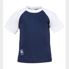 Petit Crabe Badebluse - Raglan - UV50+ - Blue/White