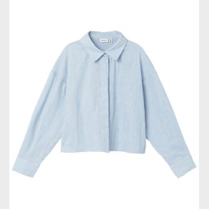 Name It Skjorte - Cropped - NkfFalinnen - Chambray Blue