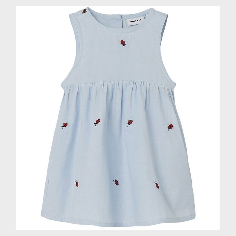 Name It Kjole - NbfFerilla - Chambray Blue m. Mariehner