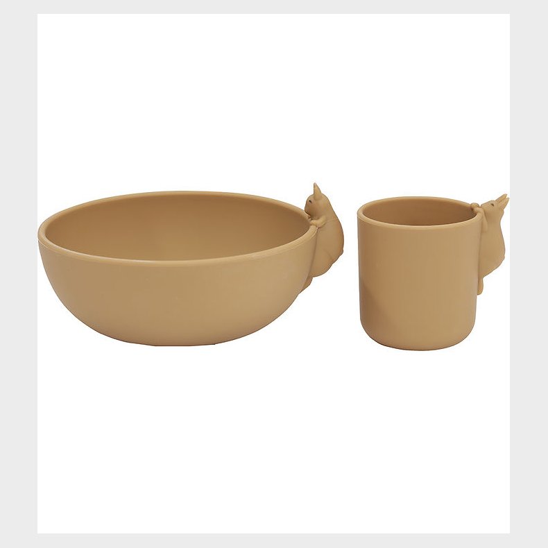 Konges Sljd Spisest - Silikone - 2 dele - Bunny - Almond