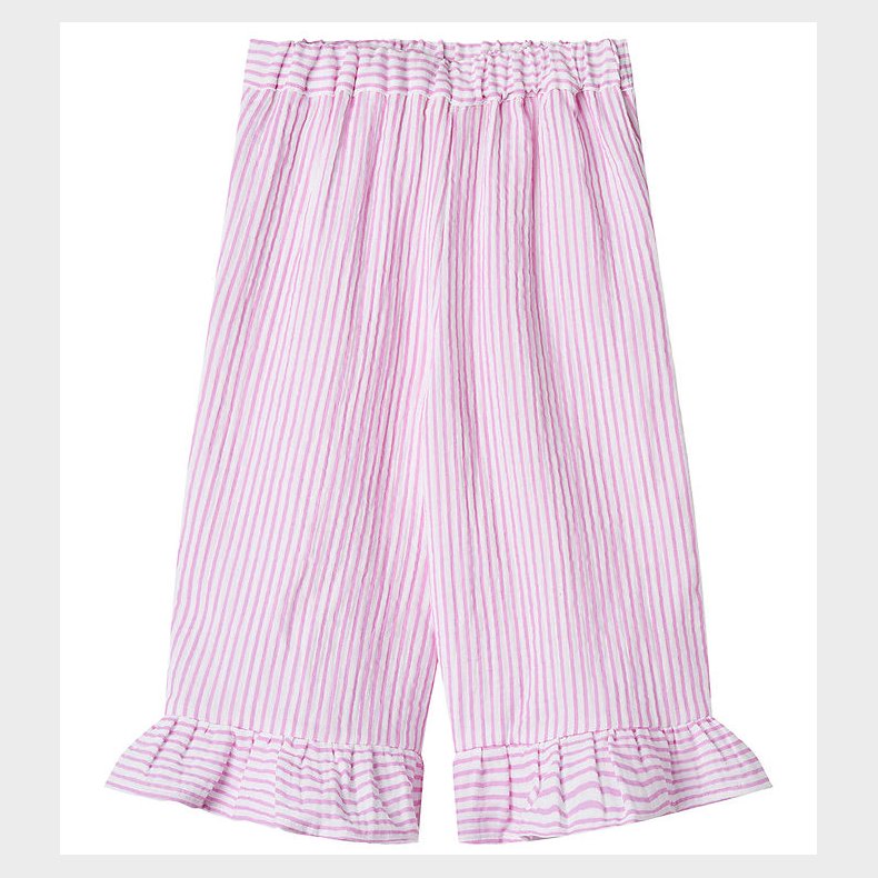 Fliink Bukser - Musselin - Ciao - Cloud Dancer m. Striber