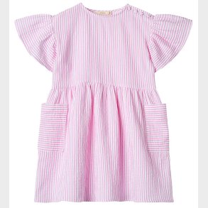 Fliink Kjole - Musselin - Ciao - Cloud Dancer m. Striber