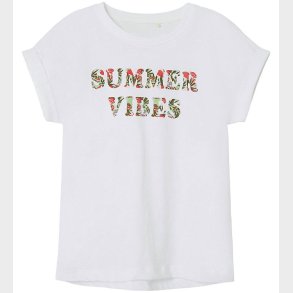 Name It T-shirt - NkfFamma - Noos - Bright White/Dark Sap Jungle