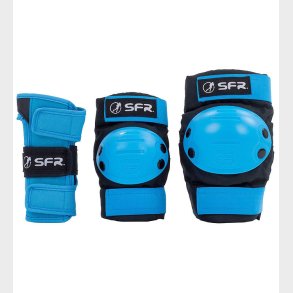 SFR Beskyttelsess�t - Youth Ramp Triple Pad Set - Sort/Bl�