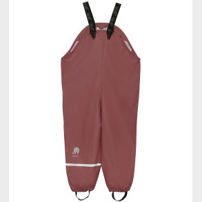 CeLaVi Regnbukser m. Seler - Recycled PU - Rose Brown