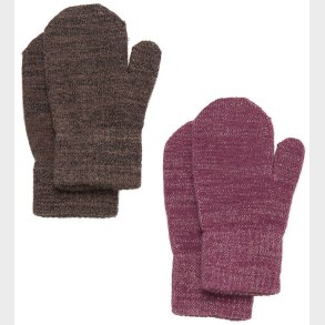 CeLaVi Luffer - Uld/Polyester - 2-pak - Mellow Mauve m. Glimmer