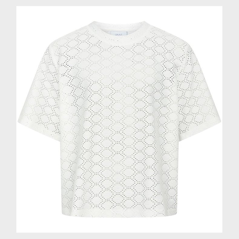 Grunt T-shirt - Elvas - Hvid m. Hulmnster