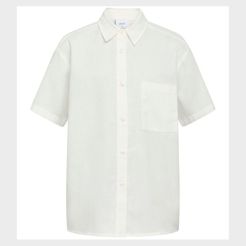 Grunt Skjorte - Vap - Viskose/Hr - Hvid