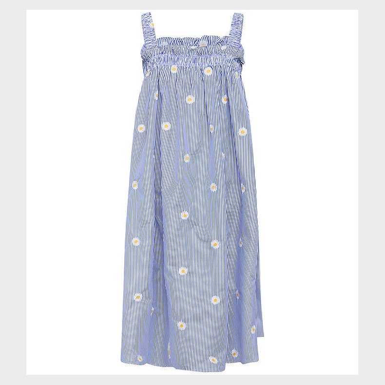 Grunt Kjole - Girona - Bl m. Blomster