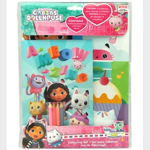 Gabby's Dollhouse Farvest m. 4 Farveblyanter