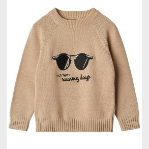 Fliink Bluse - Strik - Glassy - Humus