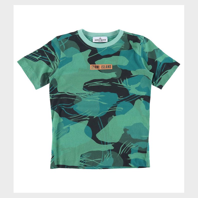 Stone Island T-shirt - Emerald m. Print