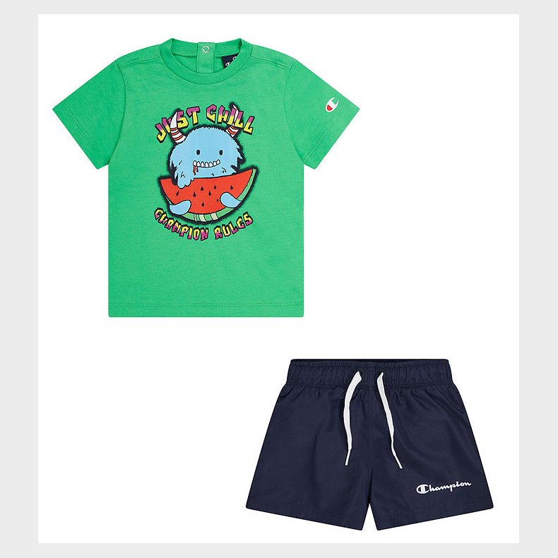 Champion Shortss�t - T-shirt/Badeshorts - Poison Green