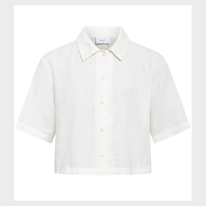 Grunt Skjorte - Lusi - Viskose/Hr - Hvid