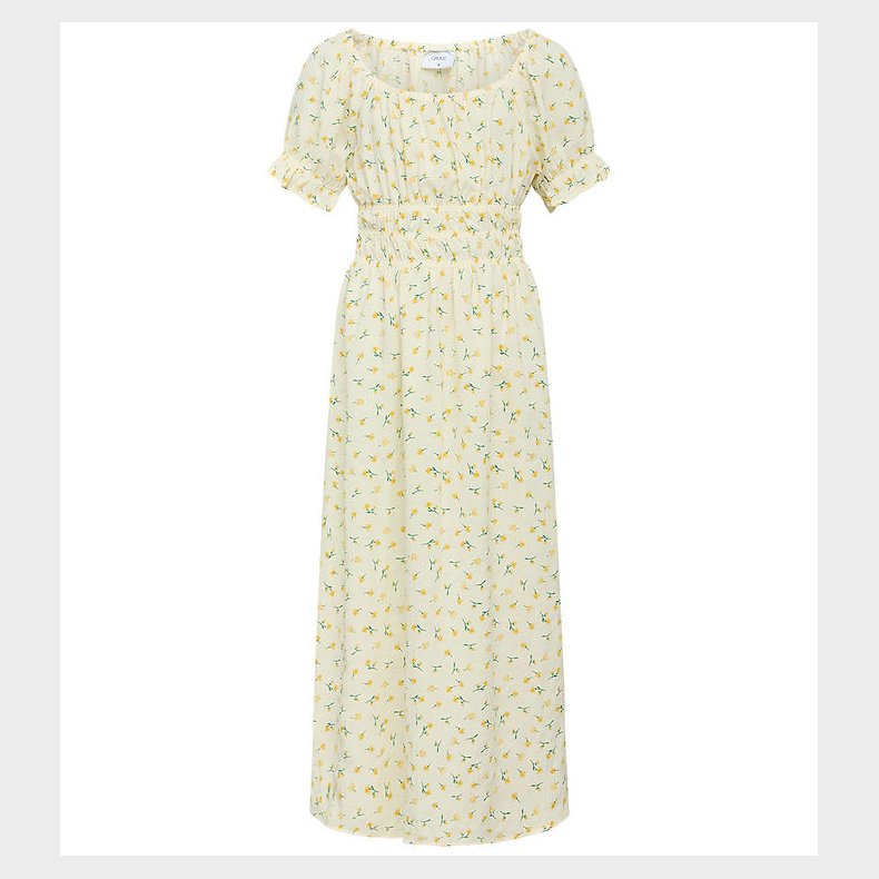 Grunt Kjole - Alis - Polyester/Viskose - Soft Yellow