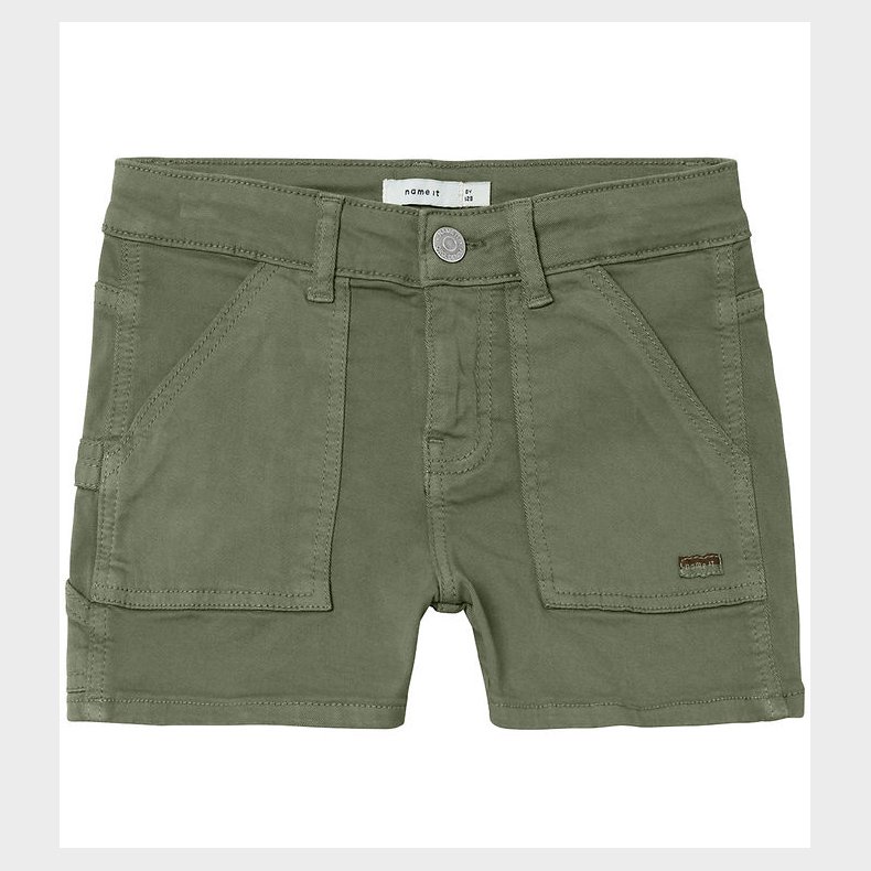 Name It Shorts - Noos - Twill - NkfRose - Deep Lichen Green