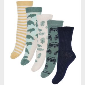 Minymo Str�mper - 5-pak - Oil Blue