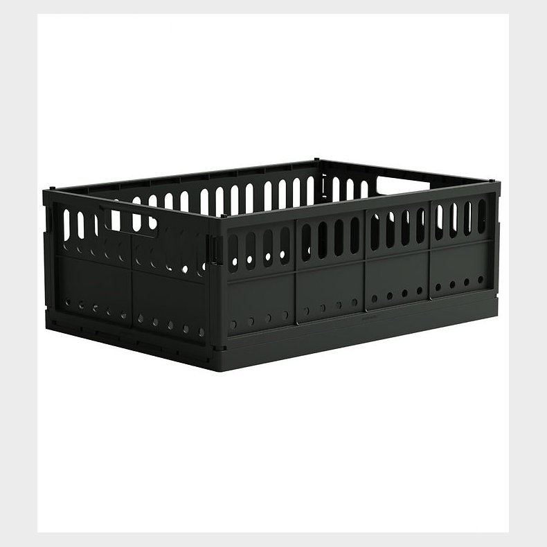 Made Crate Foldekasse - Maxi - 48x33x17,5 cm - Washed Black Swea