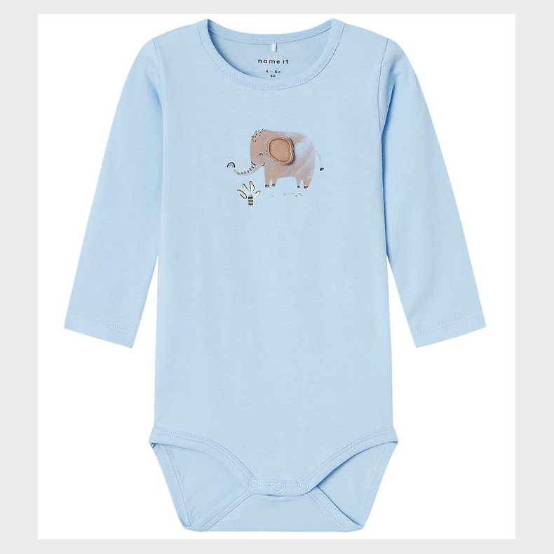 Name It Body l/ - NbmHannon - Chambray Blue m. Elefant