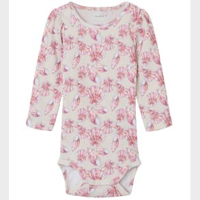 Name It Body l/ - NbfJellia - Peyote Melange m. Muslingeskaller