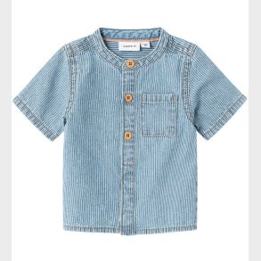 Name It Skjorte - NbmLeo - Light Blue Denim