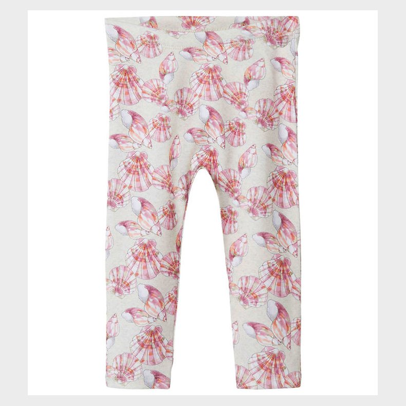 Name It Leggings - NbfJellia - Peyote Melange m. Muslingeskaller