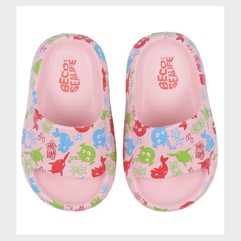BECO Badesandaler - Sealife - Pink