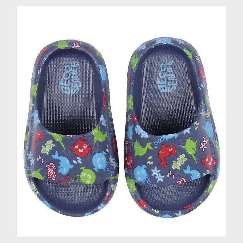 BECO Badesandaler - Sealife - Bl