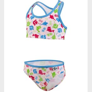 BECO Bikini - Sealife - UV50+ - Rosa/Multifarvet