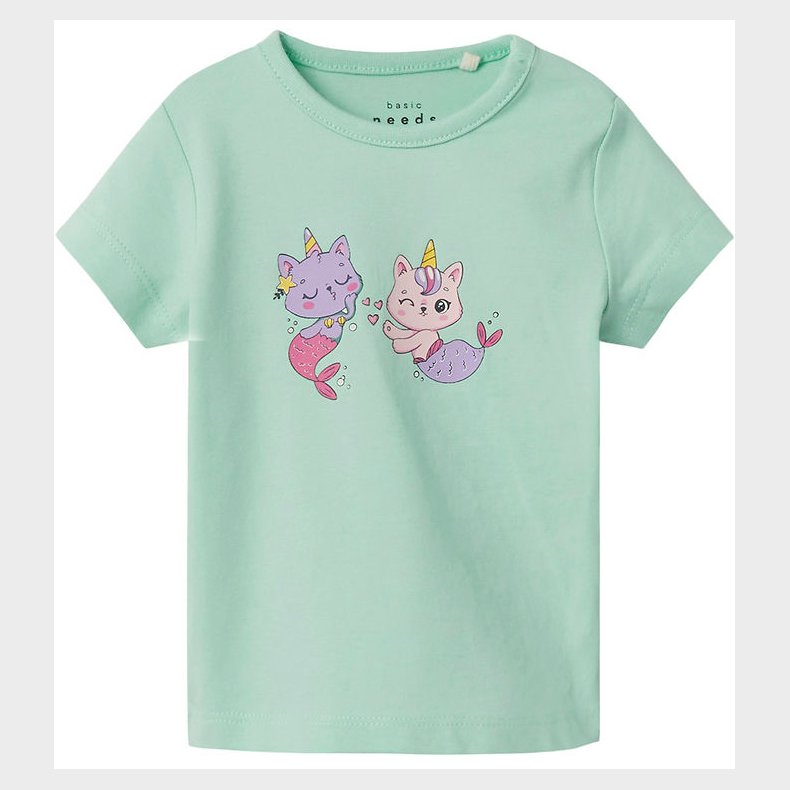 Name It T-shirt - NbfVubie - Yucca m. Havfruekatte