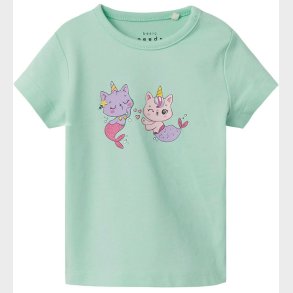 Name It T-shirt - NbfVubie - Yucca m. Havfruekatte