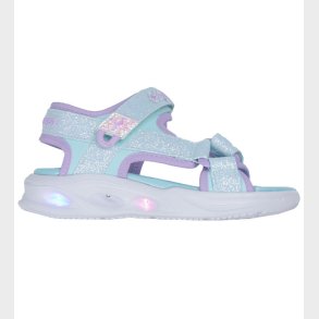 Skechers Sandaler m. Lys - Sola Glow - Light Blue Lavender