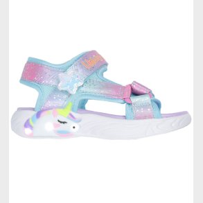 Skechers Sandaler m. Lys - Unicorn Dreams - Purple Multicolor