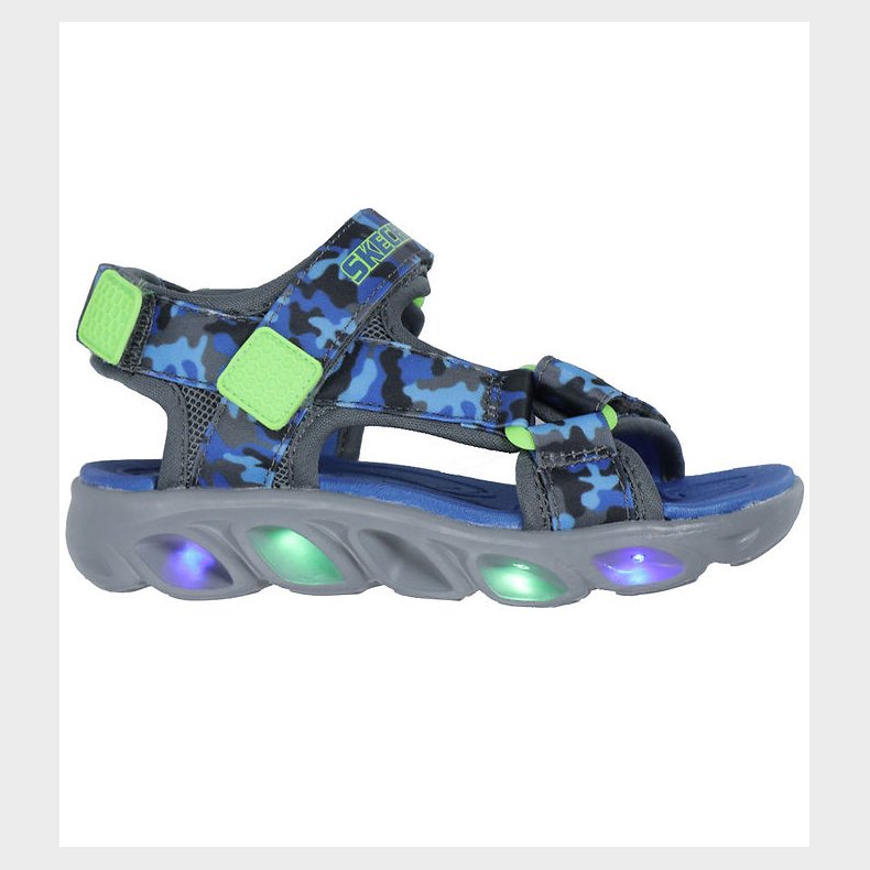 Skechers Sandaler m. Lys - Hypno-Splash - Blue Lime