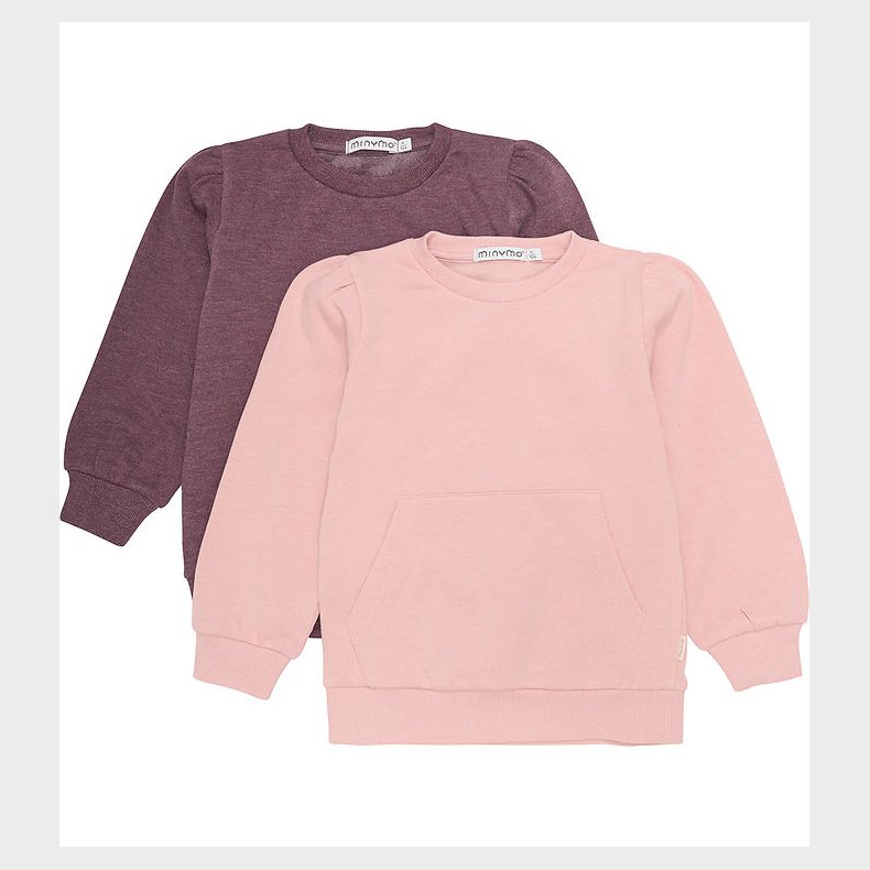 Minymo Sweatsshirt - 2-pak - Misty Rose