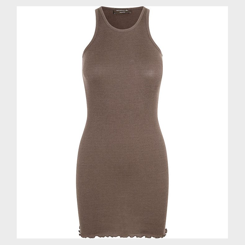 Rosemunde Kjole - Rib - Dark Sand