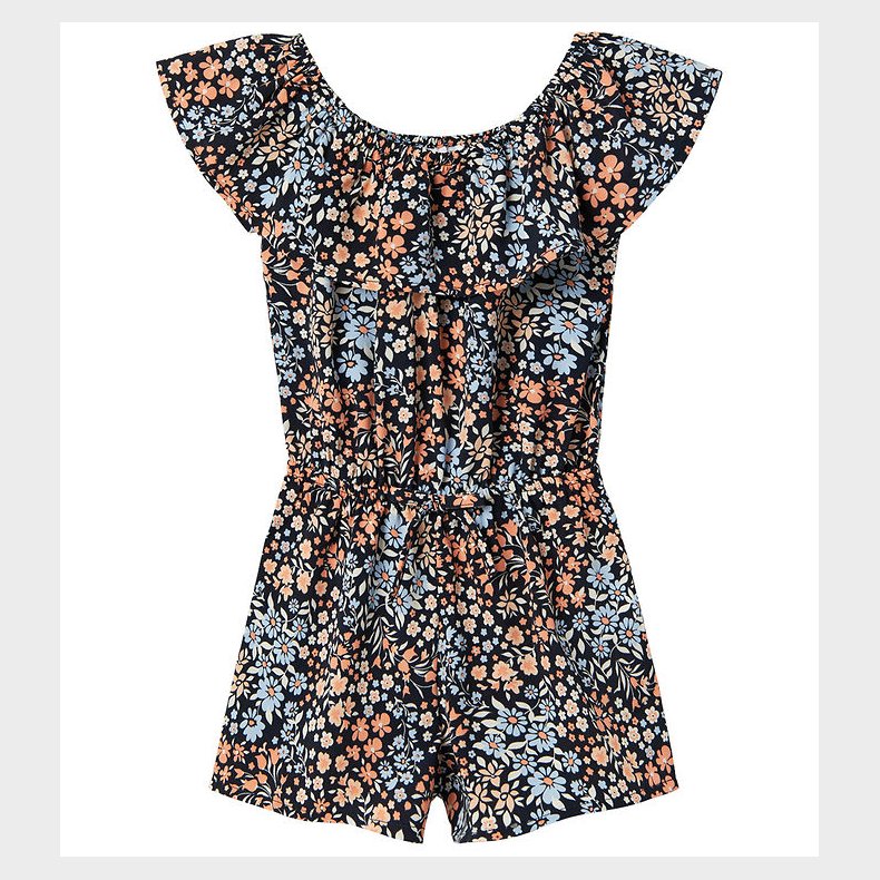 Name It Sommerdragt - NmfVinaya - Dark Sapphire/Flower Power