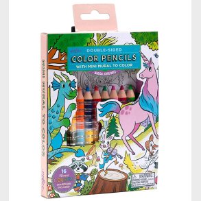 Eeboo Farveblyanter - 8 Stk. - Magiske Skabninger m. Tegning