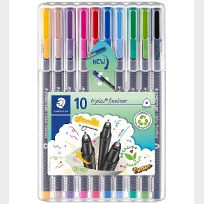 Staedtler Tuscher - 10 stk - Triplus Fineliner - 0,3 mm