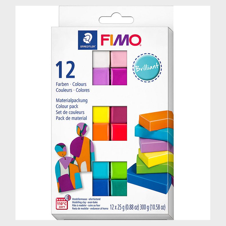 Staedtler FIMO Modellervoks - Soft - 12x25 g - Brilliant