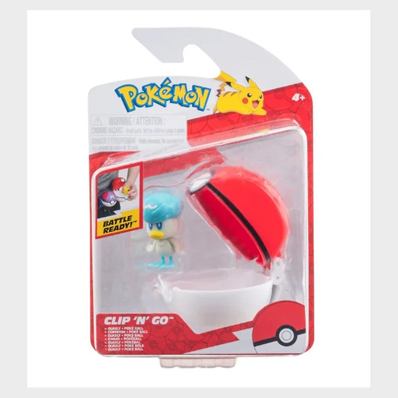 Pokmon Figur - Clip 'N' Go - Poke Ball - Quaxly