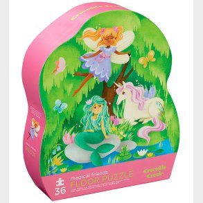 Crocodile Creek Puslespil - 36 Brikker - Magical Friends