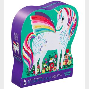 Crocodile Creek Puslespil - 36 Brikker - Unicorn Dreams
