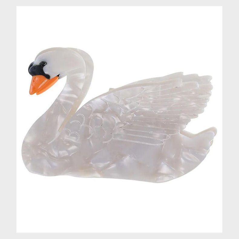 By Str Hrklemme - Svane - 9x5 cm - Lys Gr