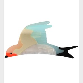 By Str Hrklemme - Svale - 9x4 cm - Turkis/Lilla