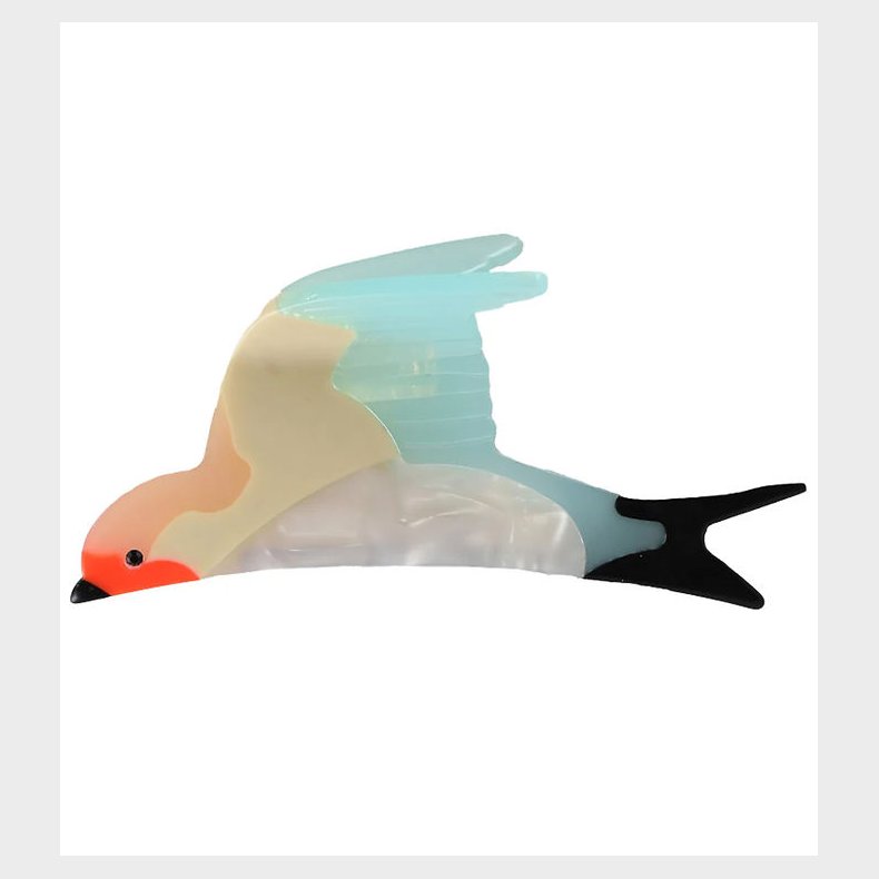 By Str Hrklemme - Svale - 9x4 cm - Turkis/Lilla