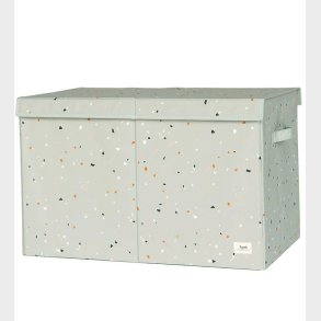 3 Sprouts Opbevaringskasse m. Lg- 63x38x39 cm - Terrazzo/Grn