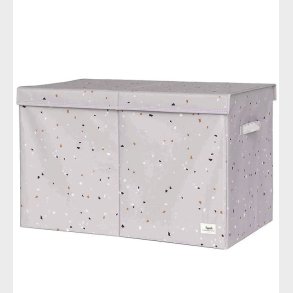 3 Sprouts Opbevaringskasse m. Lg - 63x38x39 cm - Terrazzo/Lyseg