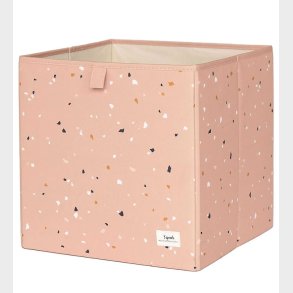 3 Sprouts Opbevaringskasse - 33x33x33 cm - Terrazzo/Clay