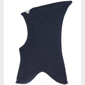 Racing Kids Elefanthue - Uld/Bomuld - 2-lags - Navy m. Stjerne